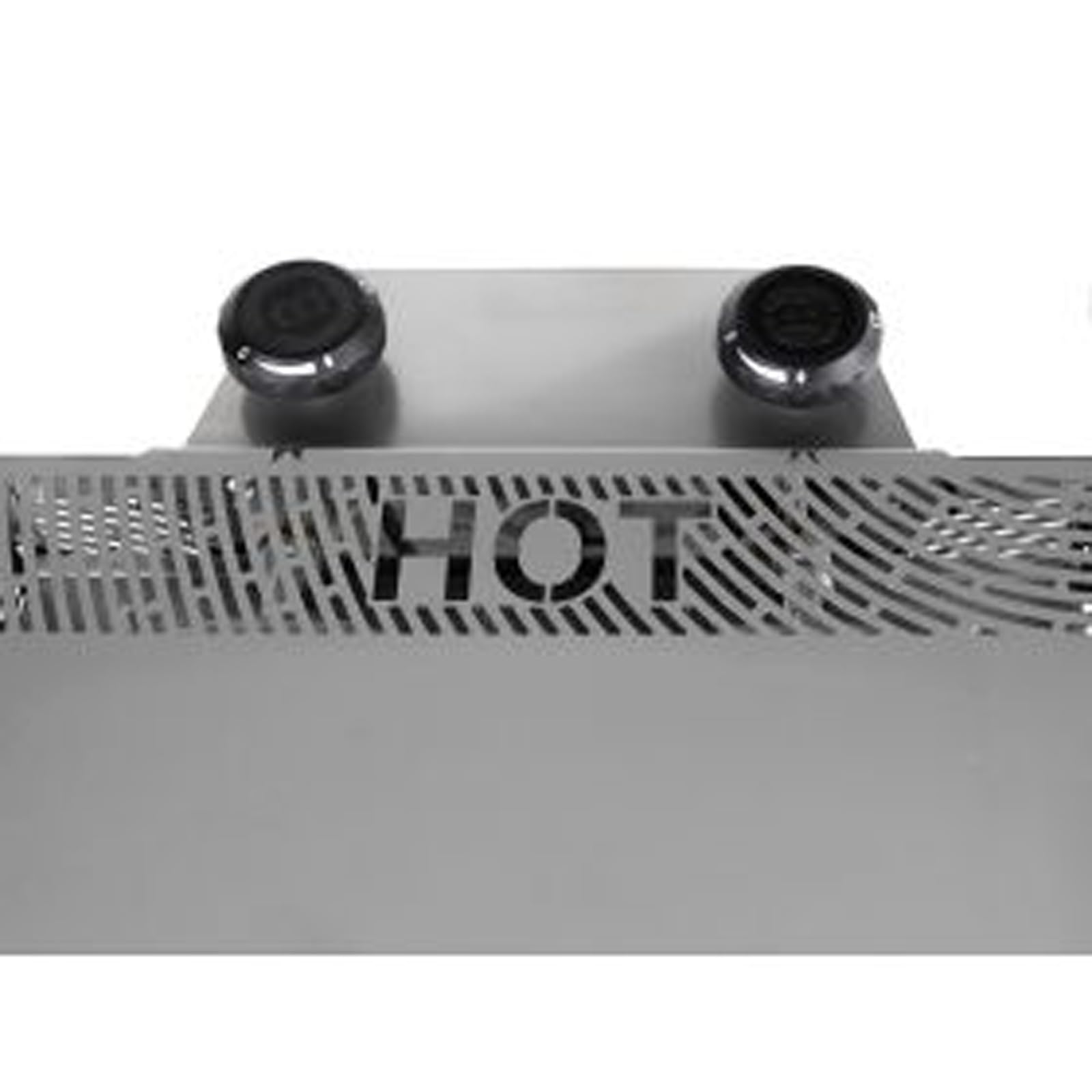 Beefer Twin Pro DE/AT 50 mbar Propan ohne Trennwand 800°C Oberhitzegrill Gasgrill Edelstahl mit Kochbuch "Der Beefer 2" im Set