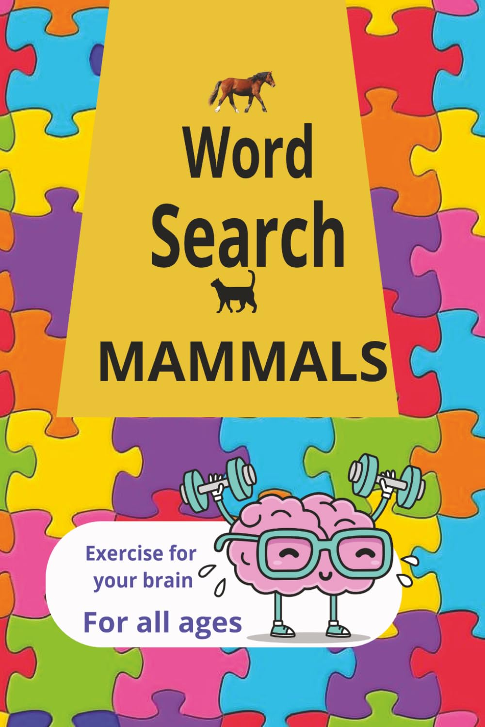 Word Search MAMMALS: 50+ engaging mammal-themed word search puzzles with a variety of mammal and animal-related vocabulary.Perfect for quiet “me ... trips, camping, flights, and waiting moments