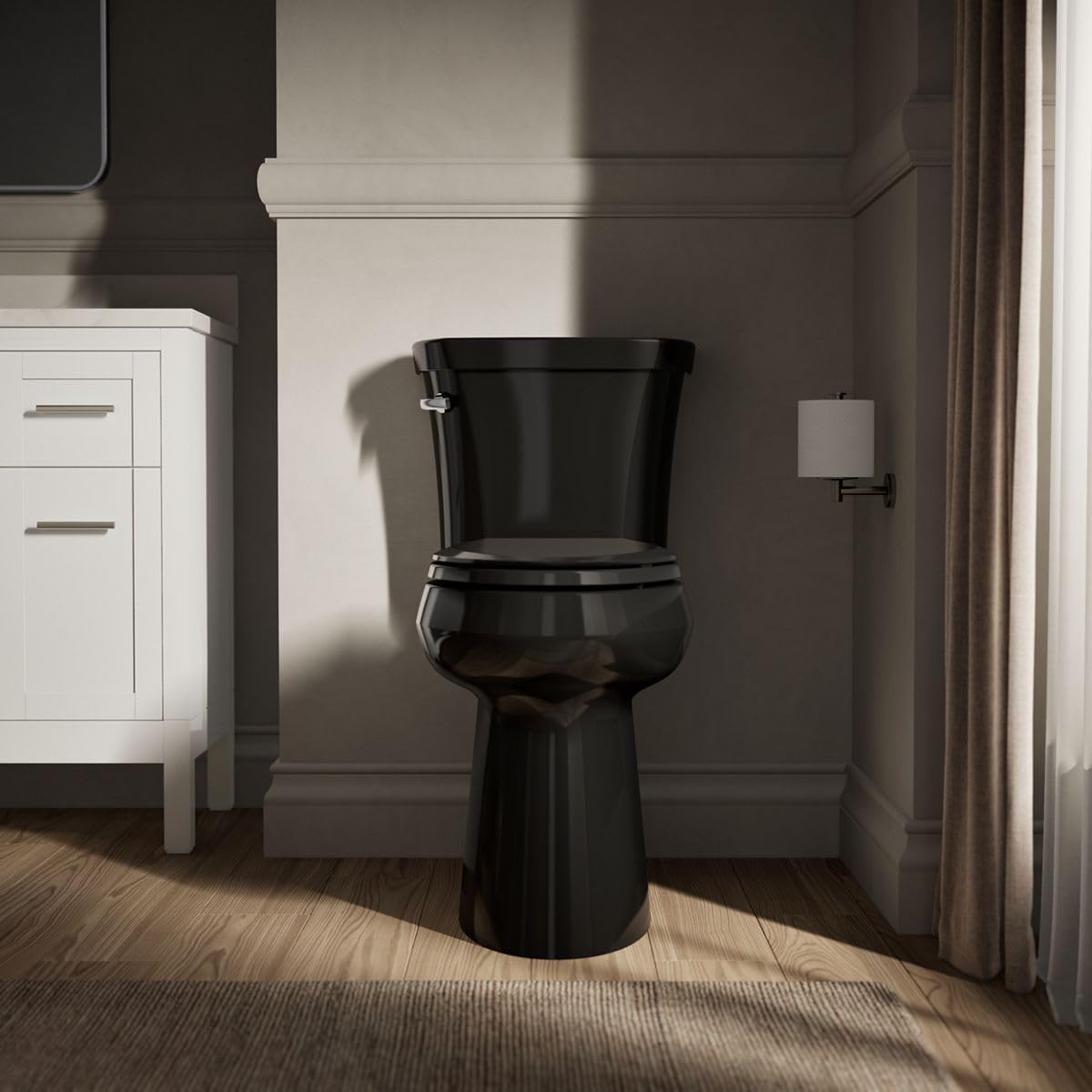 KOHLER Highline Tall Two-piece Elongated 1.28 Gpf Tall Height Toilet