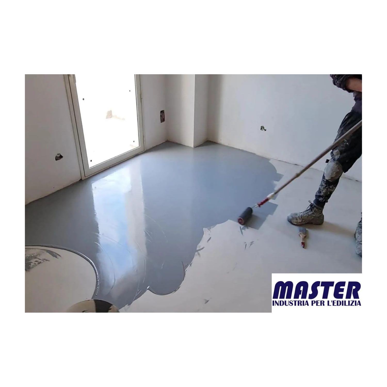 Resina Epossidica Colorata per Pavimenti 6kg resa 50-60mq (RAL9001)