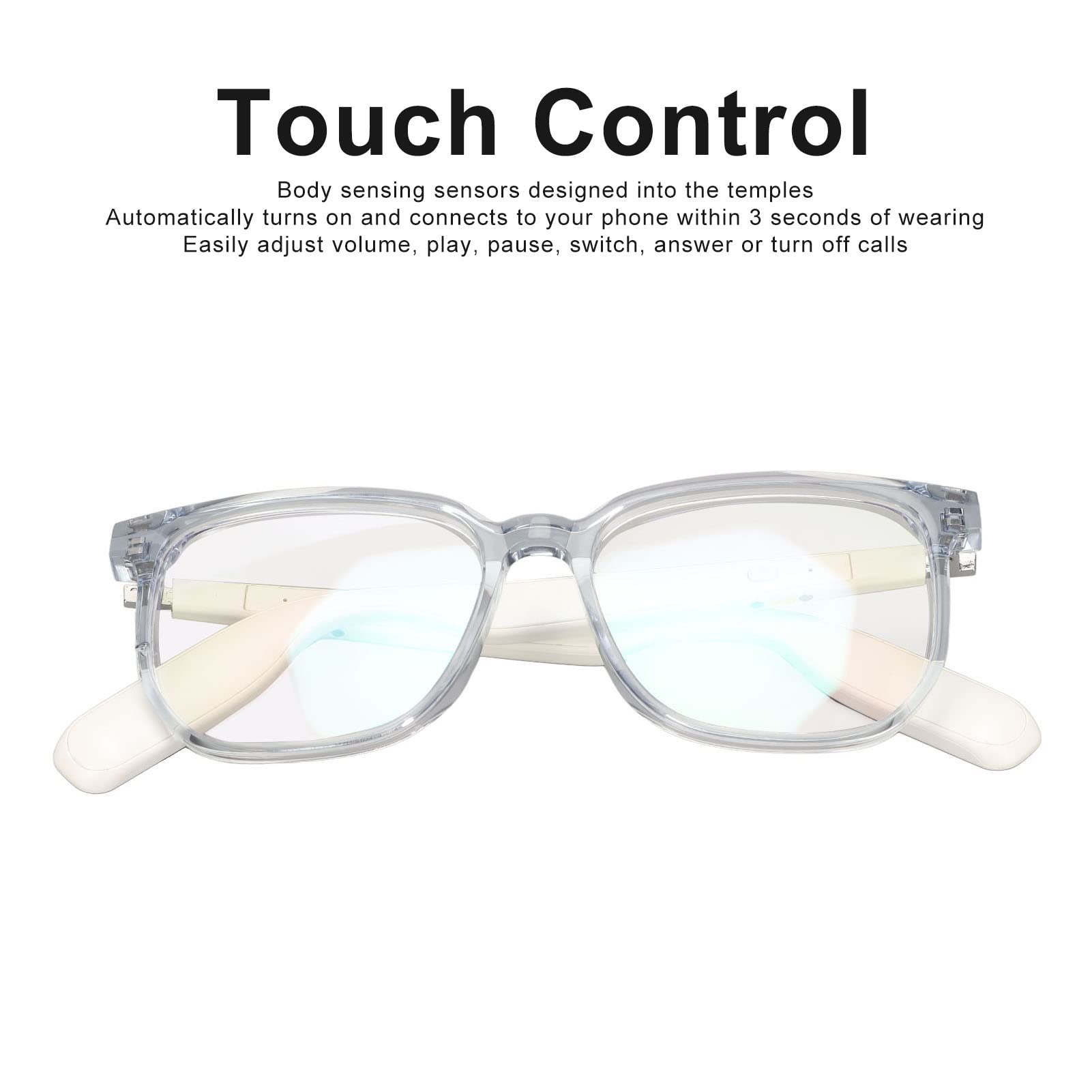 Lunettes avec étanchéité IP65, Contrôle Tactile, Haut-Parleur à Oreille Ouverte et Appels Mains Libres