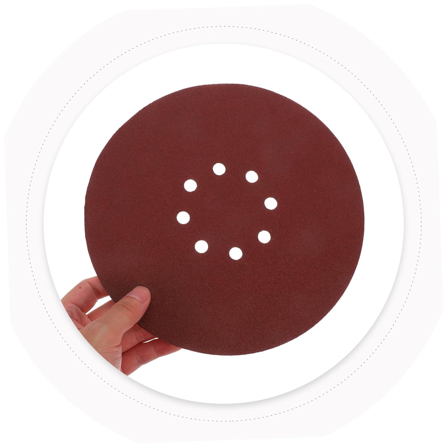 Garneck 50pcs Sanding Discs for Drywall and Wood Finishing Hook and Sandpaper Versatile Aluminum Oxide Discs for Efficient Wall Smoothing and Polishing