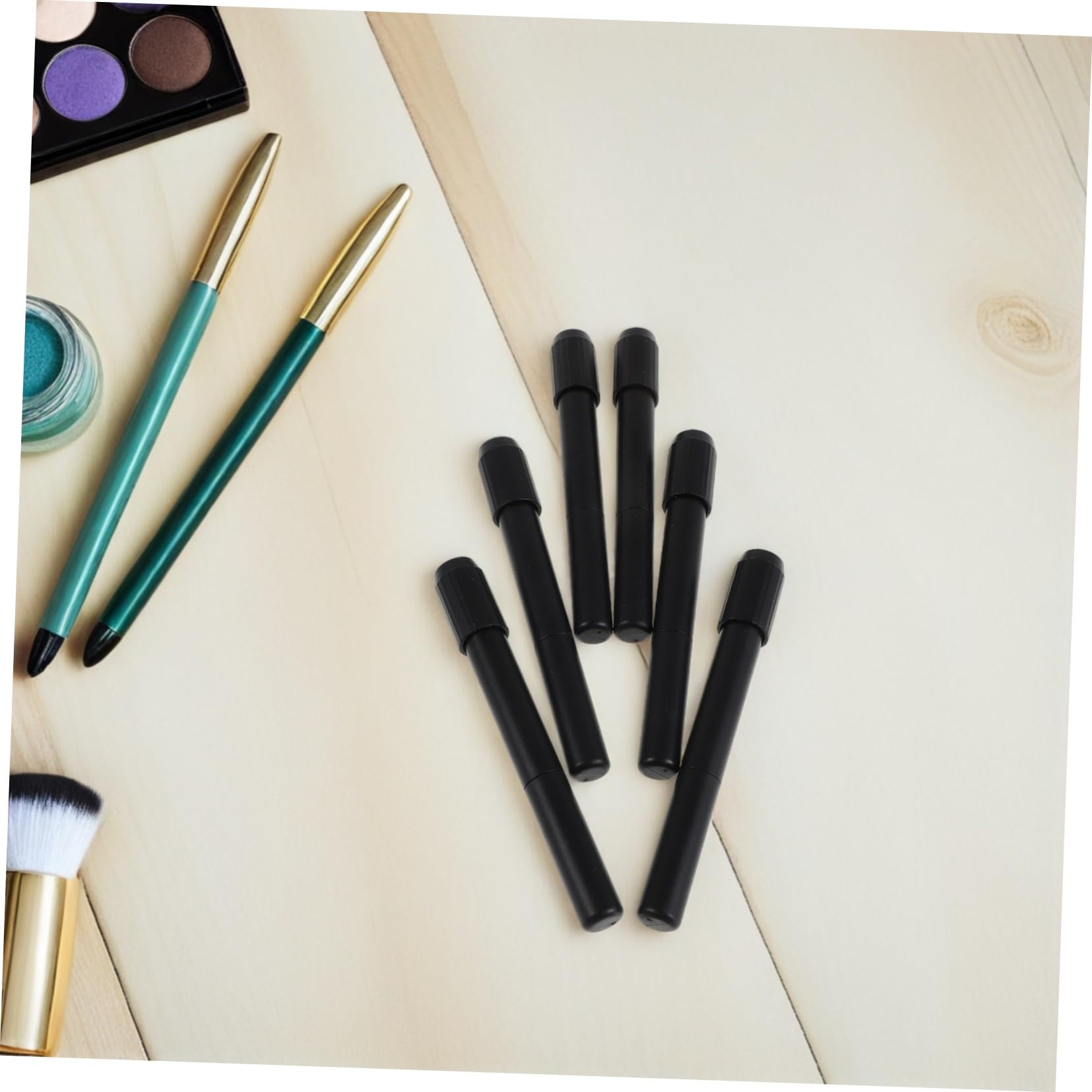 60 Stck. Teiliges Augenbrauenstift Verlängerer mit Sanfter Bürste Stabiler Stifthalter für Präzises Styling Hautfreundlich und Leicht für Make-up Profis und Unterwegs