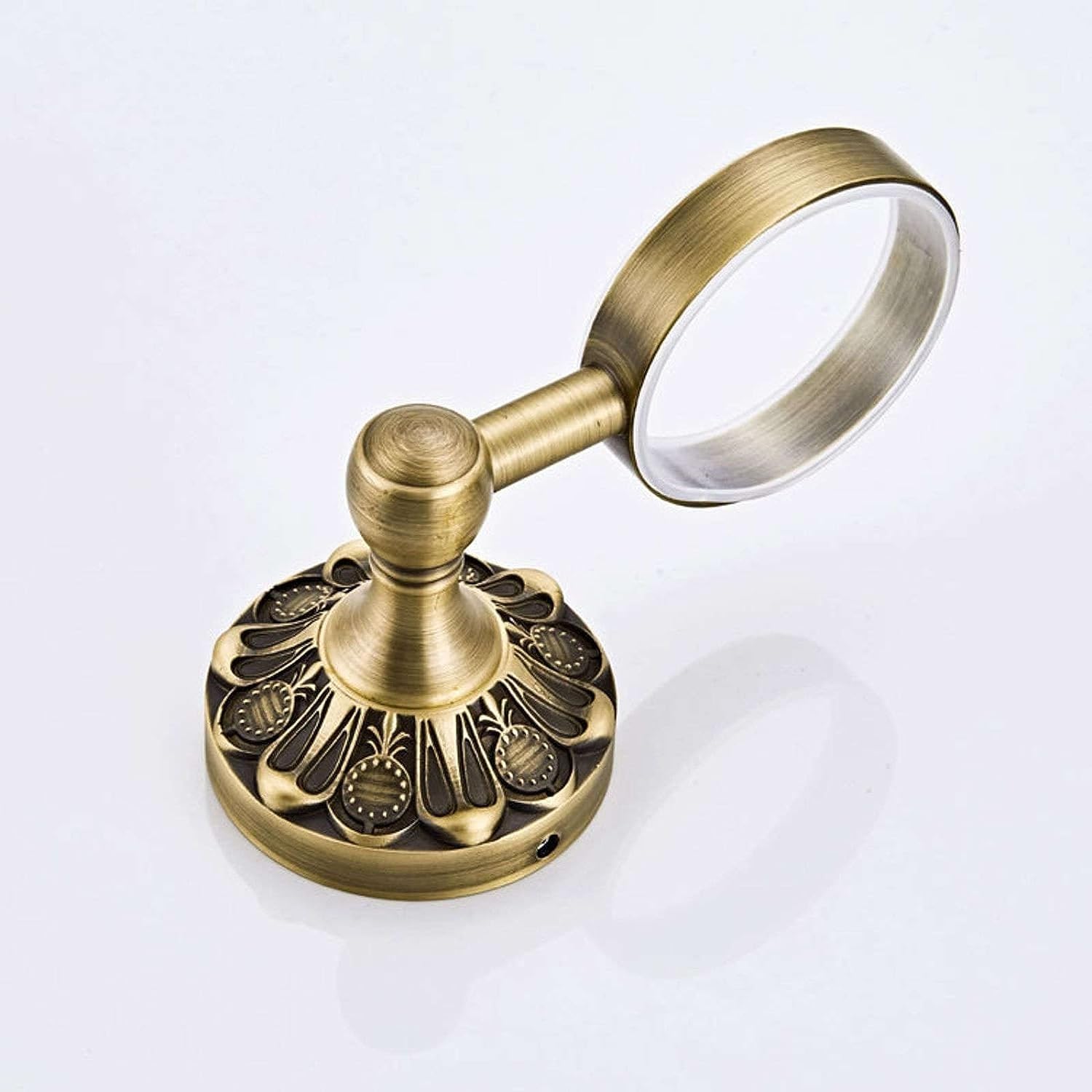 Jabonera De Pared, Jabonera, Jabonera De Latón Antiguo, Jabonera Montada En La Pared con Plato De Cerámica, Esponja Europea for Baño Cocina-Color Bronce