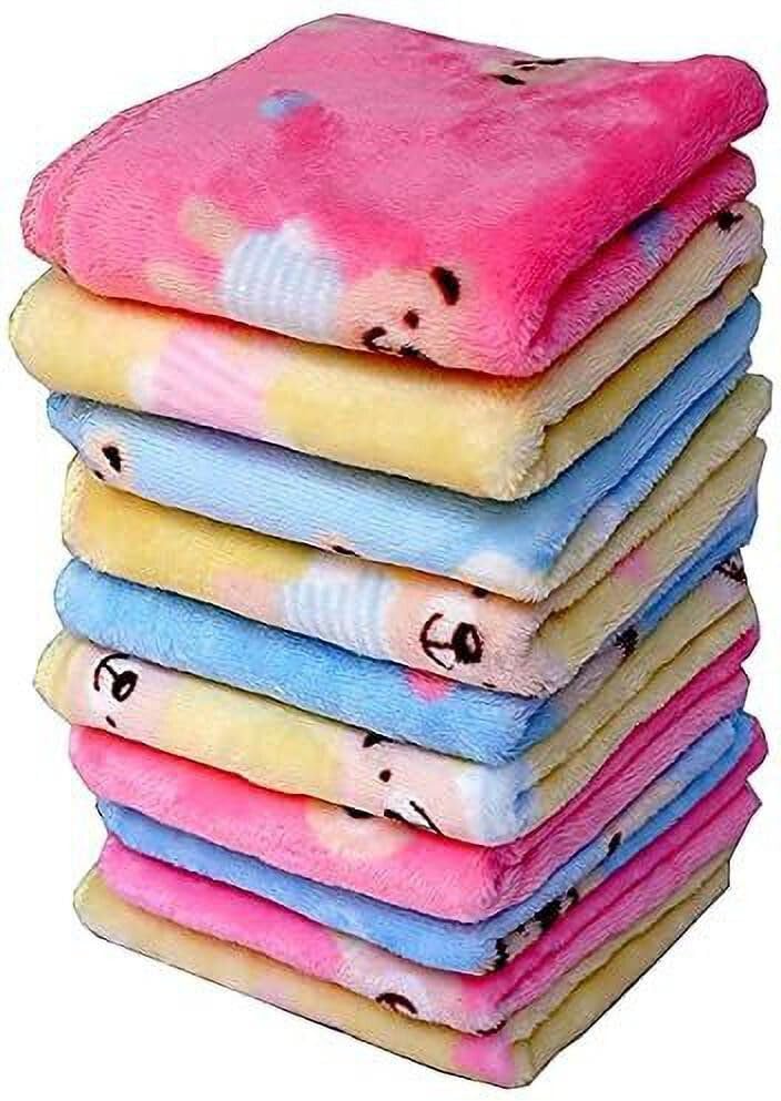 Handkerchief Multicolor Cotton Teddy Bear Print, Pack of 10-image-20