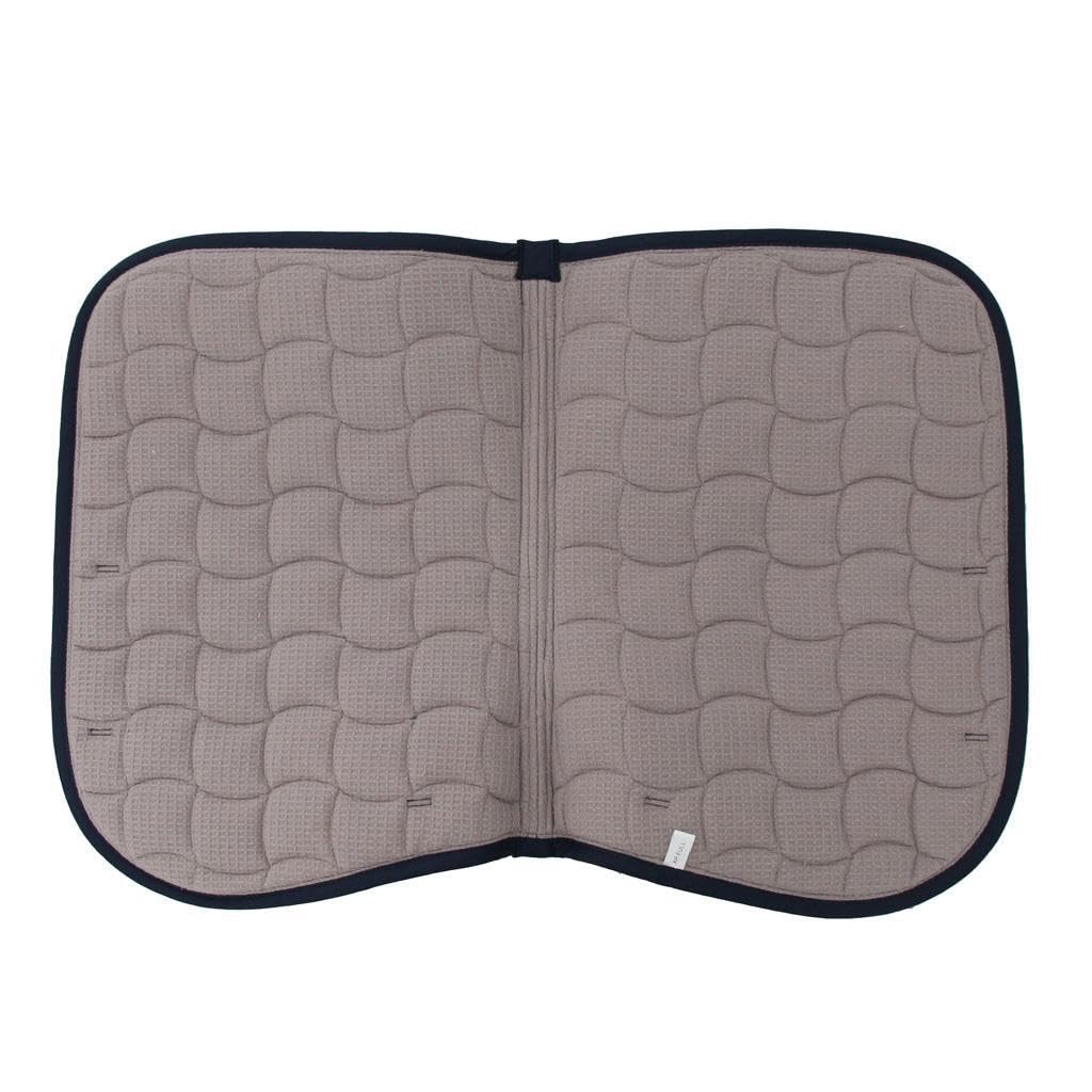 Funda de manta para media silla de montar de caballo, antideslizante, con correas de cincha, para poni, salto y espectáculo.