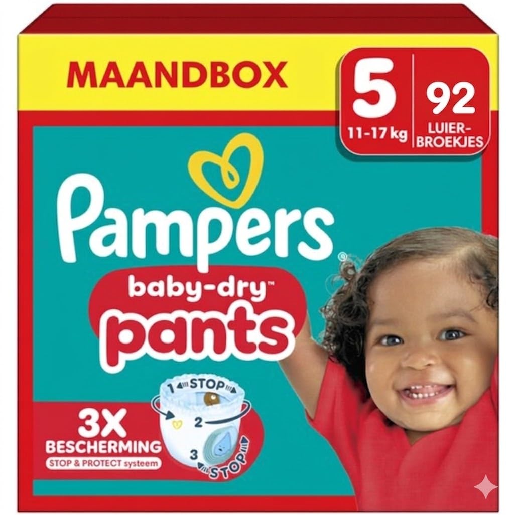 Pampers Baby-Dry Pants - Pañales (talla 5-92, 11-17 kg)