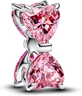 Moments 794253C01 - Abalorio de plata de ley con circonita, compatible con Moments, color rosa
