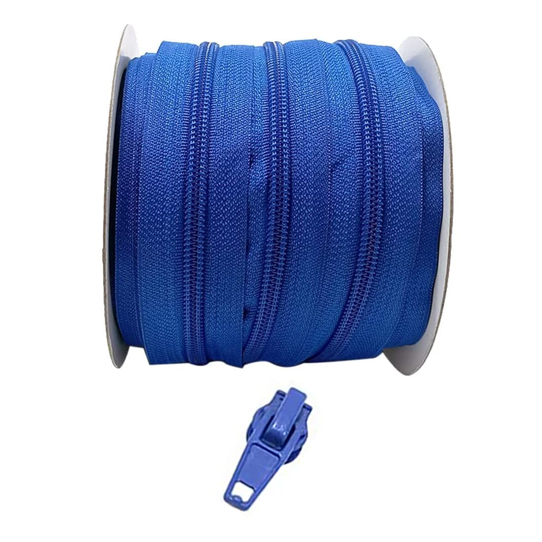 5 metri/rotolo di chiusura lampo continua in nylon, maglia #3, con 10 cursori automatici in metallo, cerniera per abbigliamento, tessuto, cucito, artigianato, (5M, 311