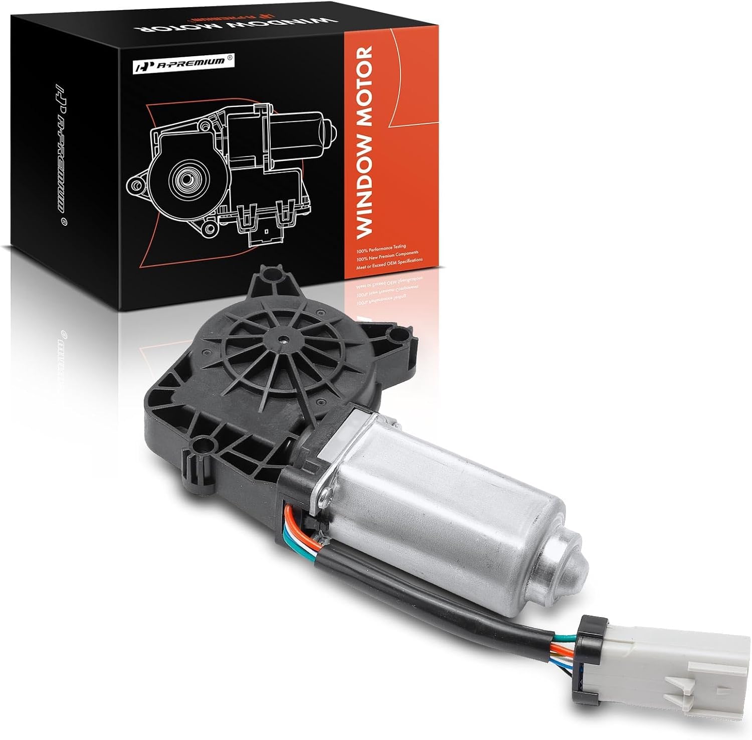 A-Premium Front Left Driver Side Power Window Lift Motor (6-Pin Connector) Compatible with Jeep Liberty 2008-2012 & Dodge Nitro 2007-2011