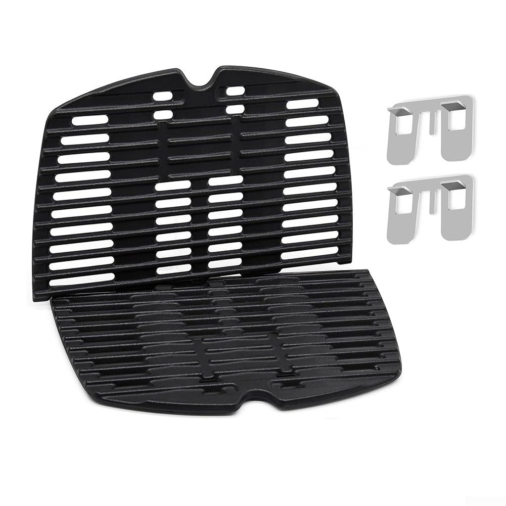 Grille en fonte pour Weber Q1000 cuisson antiadhésive et rétention de chaleur supérieure