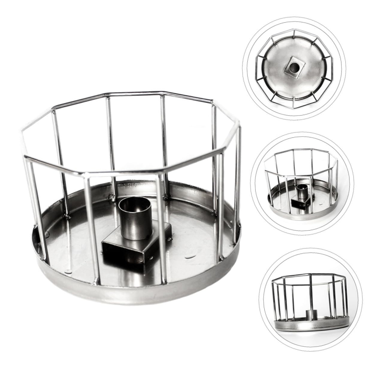 Bebedero Automático para Reptiles Plato de Agua de Acero Inoxidable Resistente Óxido Diseño Antivuelco para Tortugas y Mascotas Pequeñas Mantenimiento de Agua y Limpia