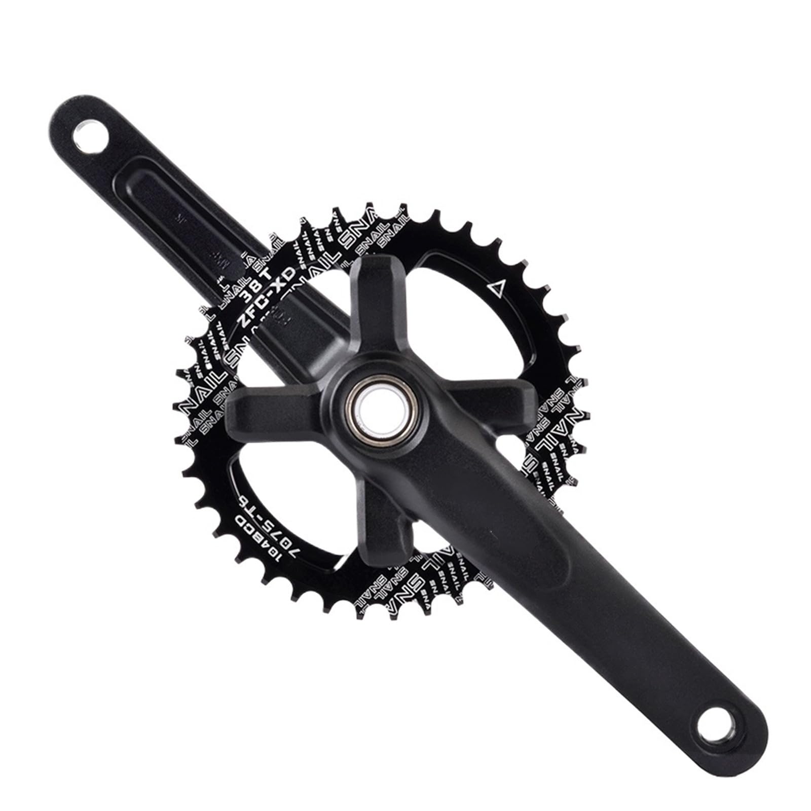 Compatible con el Juego de bielas XT 104BCD MTB de 170/175 mm, Redondas/ovaladas, de 32T, 34T, 36T y 38T, de aleación de Aluminio con pedalier/728 (bielas BB de 36T, 175 mm).