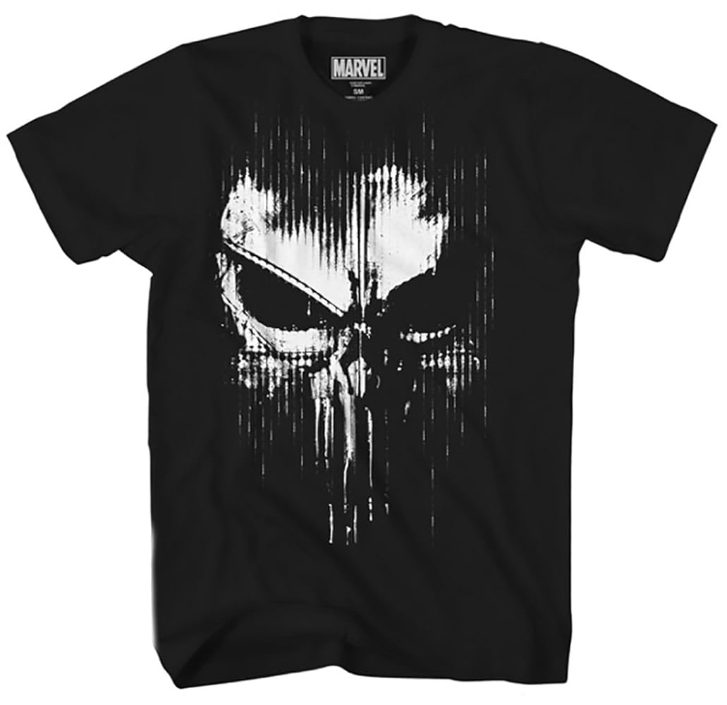 Amazon | Marvel The Punisher Dirty Skull ベストロゴ 大人用T