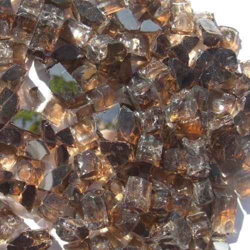 BluePrints 0.5 in. Copper Reflective Arctic Flame Glass