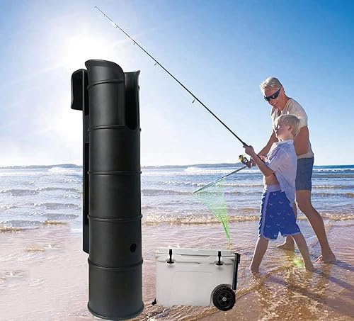 Vista 5 de Swess Cooler Fishing Rod Holder Attachment for Coolers with Tie-Down Slot for Attach to Your Cooler to Hold Your Fishing Rod, Side-Mount Fishing Rod