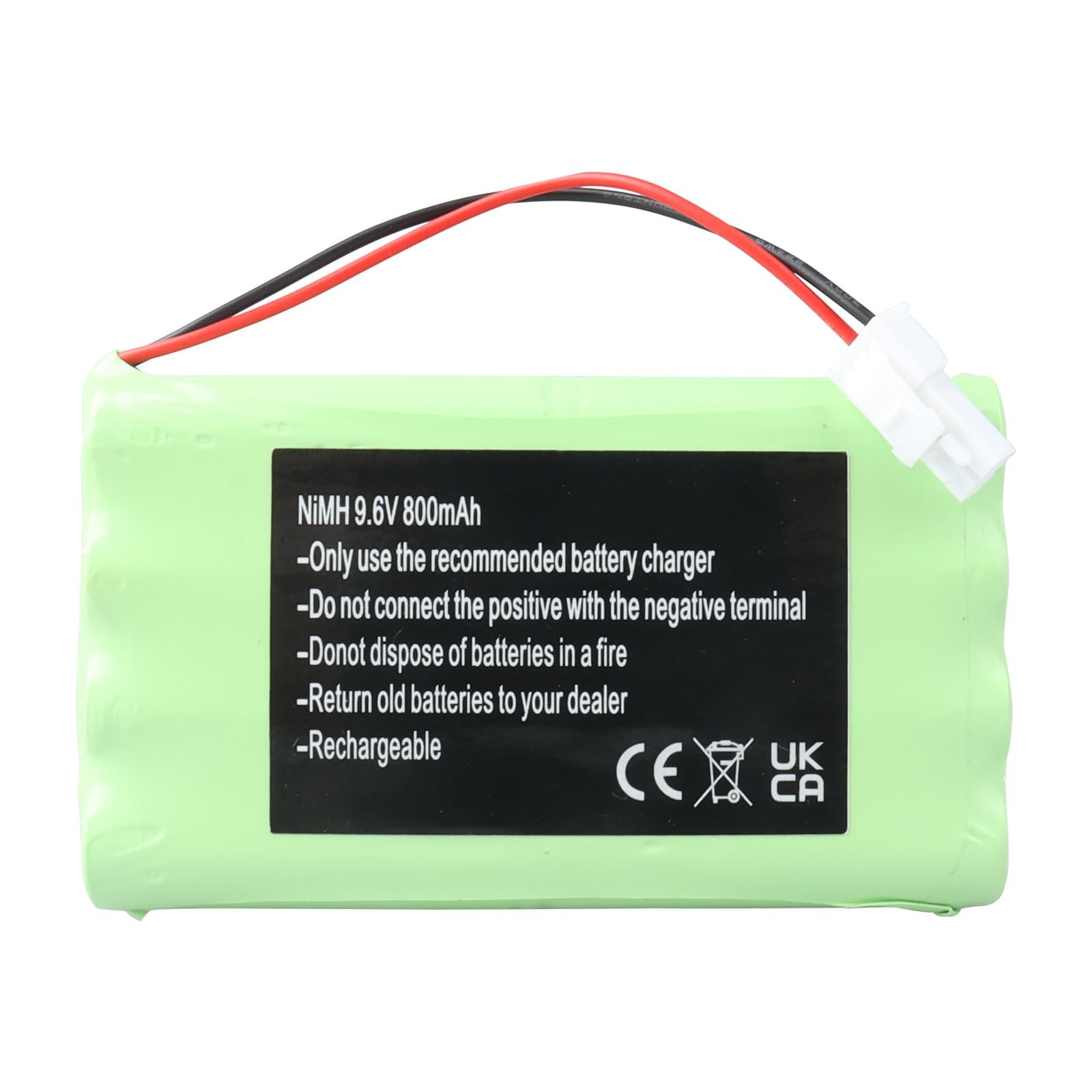 Batterie MXJFYY 9,6 V 800 mAh 2400720 pour Somfy M3 HR15/51, Moteur de Portail et de Porte de Garage, opérateur de Portail battant et Moteurs Freevia, GDK, SGA et SGS, Somfy Elixo 500 3S IO/GDK 3000