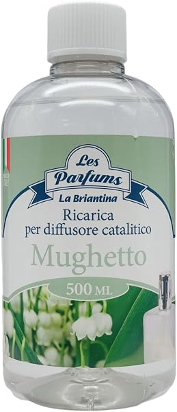 2x Ricarica Per Diffusore Catalitico, Profumazioni Di Qualità Adatte a Qualunque Lampada Catalitica 500ml (MUGHETTO) - 2