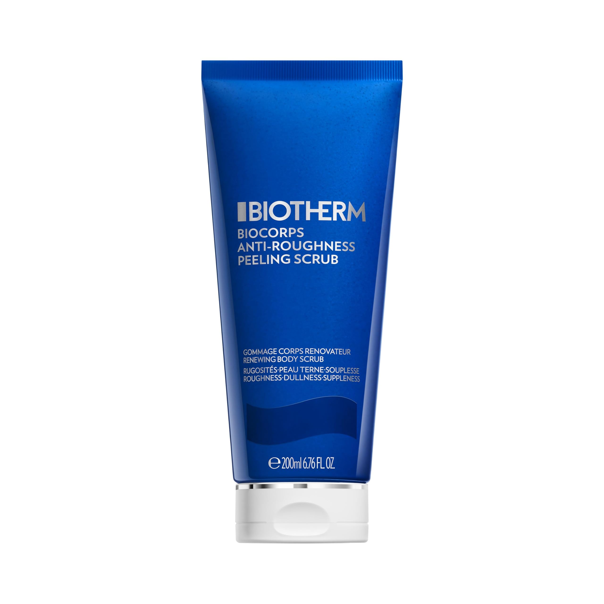 BIOTHERM Exfoliante Corporal Anti-rugosidades, Para Todo Tipo de Pieles, Acción Exfoliante y Suave, Enriquecido con Life Plankton, Ácido Salicílico y Péptidos, Biocorps, 200 ml