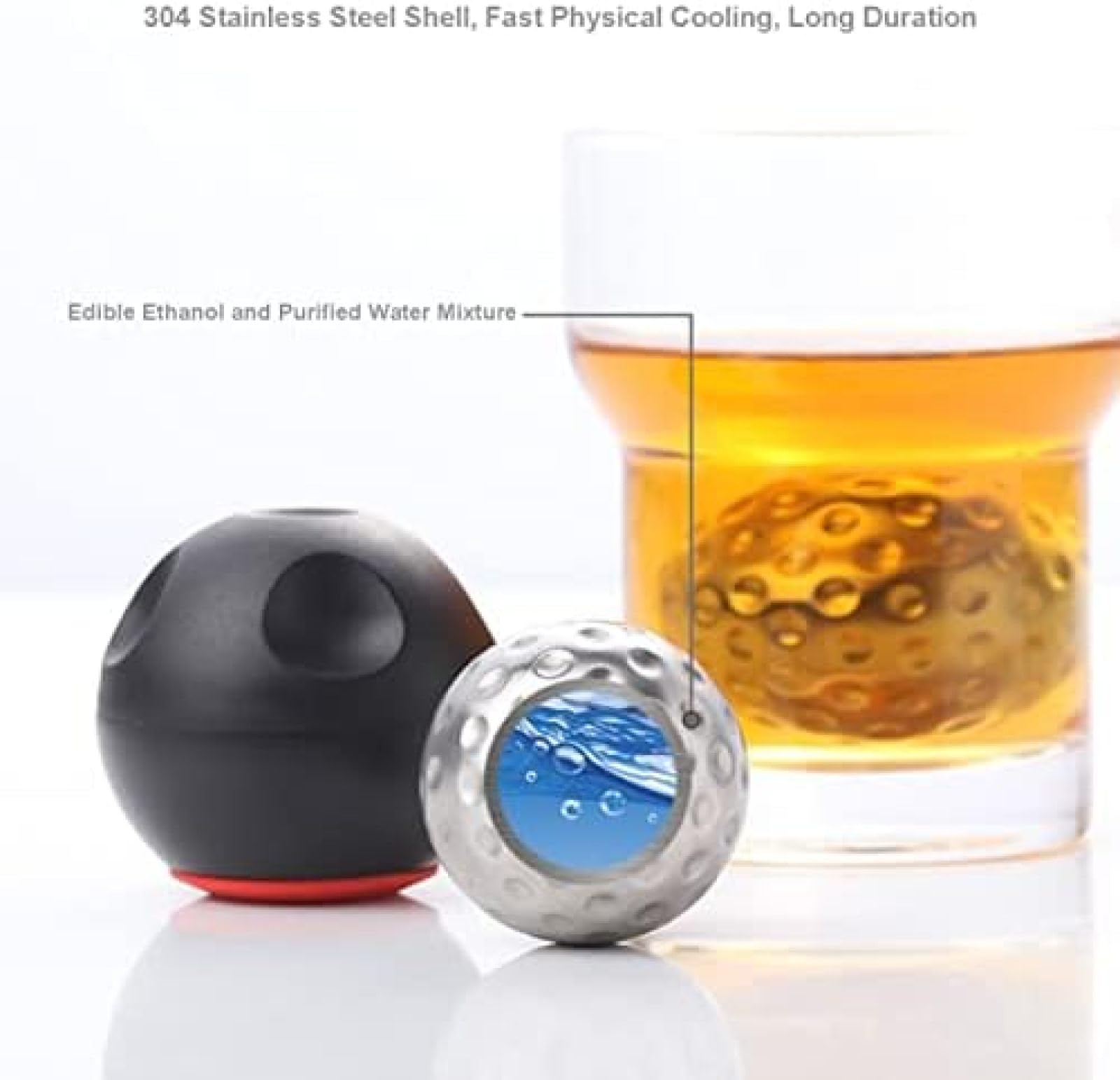 Cubetti di ghiaccio in acciaio inossidabile pietre Chilling riutilizzabili per whisky Wine Drink cubo di raffreddamento a freddo Chilling Rock Party Bar Tool  15