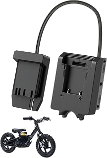 WEIGUZC Battery Adapter for Stacyc 12" & 16" Electric Balance Bikes - Compatible with Dewalt 20V Batteries - Easy Install Power Tool Battery Pack Converter for Extended Ride Time