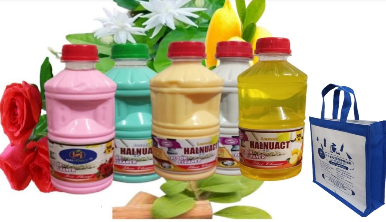 HALNUACT multi colour& multi fragrance floor cleaner. Pack of 5 Litre with a classic shoping bag FREE!!-image-32
