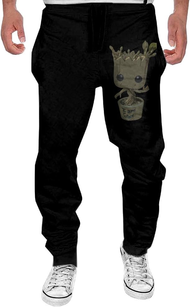 MULY Mens Guardians Baby Groot Sweatpants Long Active Pants