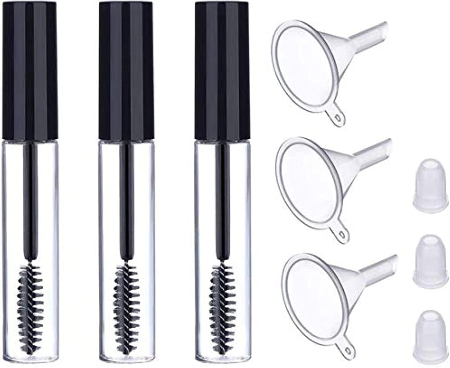 Beauty Clearance Sale Refillable Mascara Tube Wand Container Bottle – 3 Pieces, 10ml