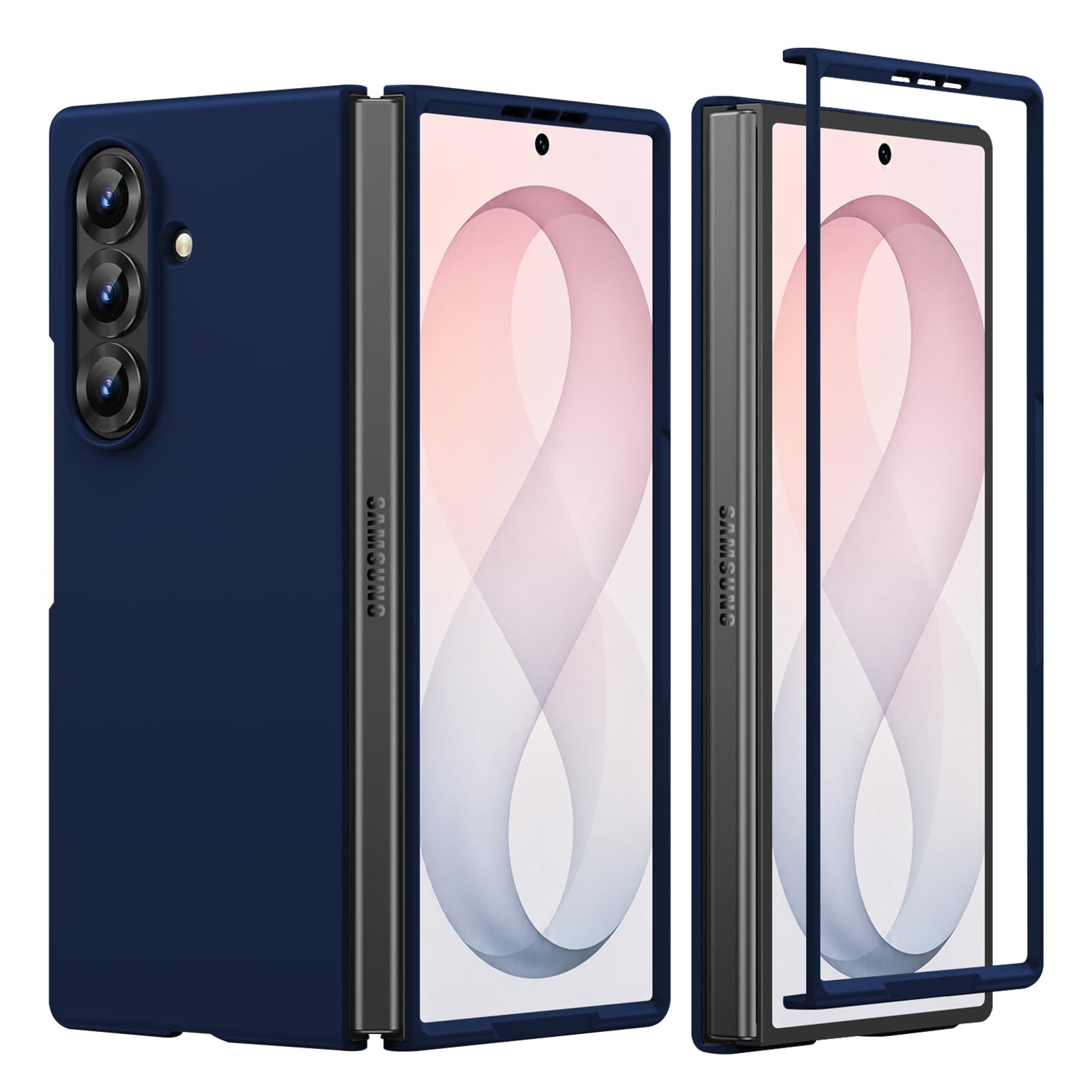 Croazhi Custodia per Samsung Galaxy Z Fold 8 Ultra, custodia magnetica compatibile con Mag-Safe, custodia rigida sottile in policarbonato pieghevole, custodia protettiva antiurto, finitura opaca