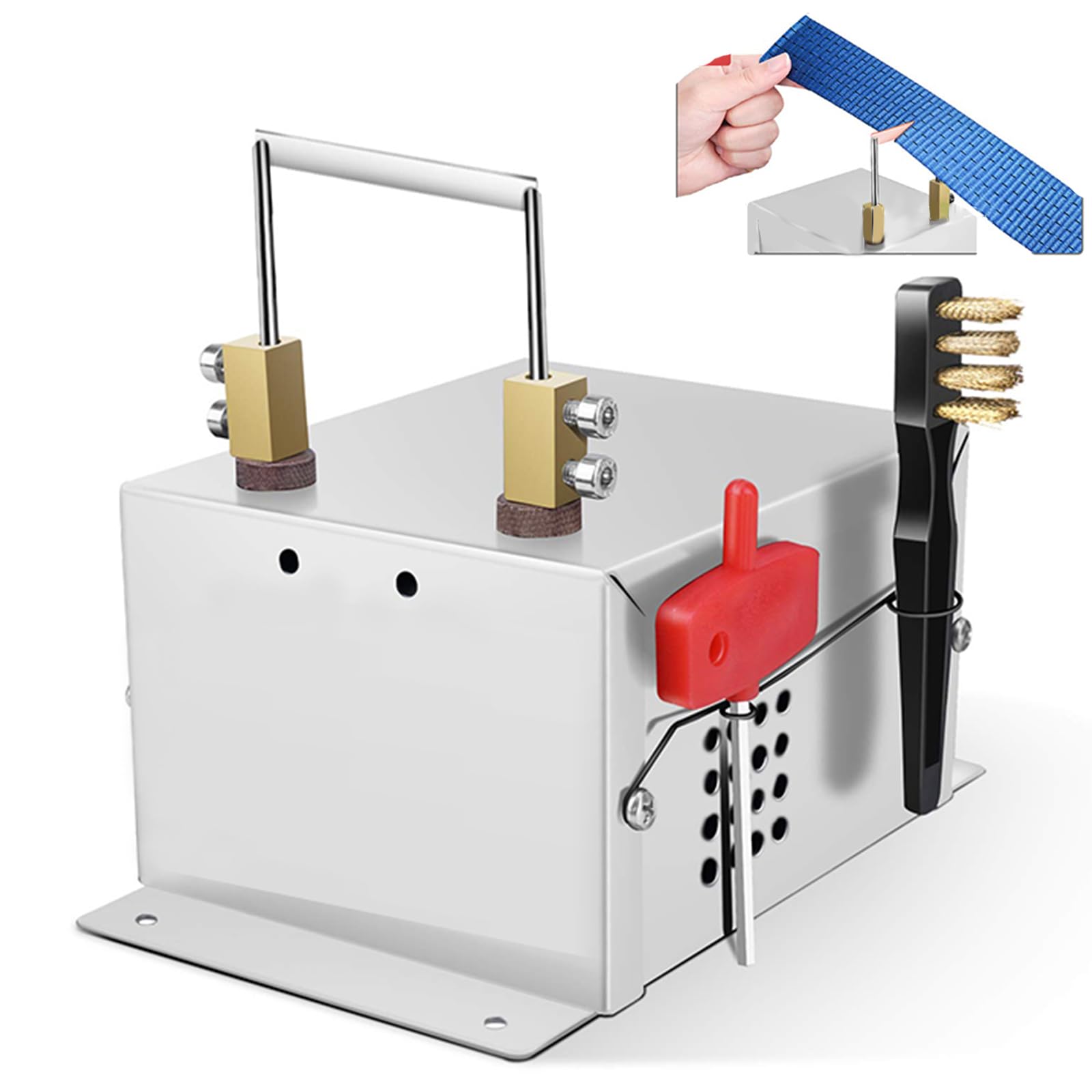 KJZQXYX Electric Rope Cutter, Small Desktop Hot Cutting Machine, Stable Hot Knife Heating Tool,For Webbing, Belting, Braid, Fabric