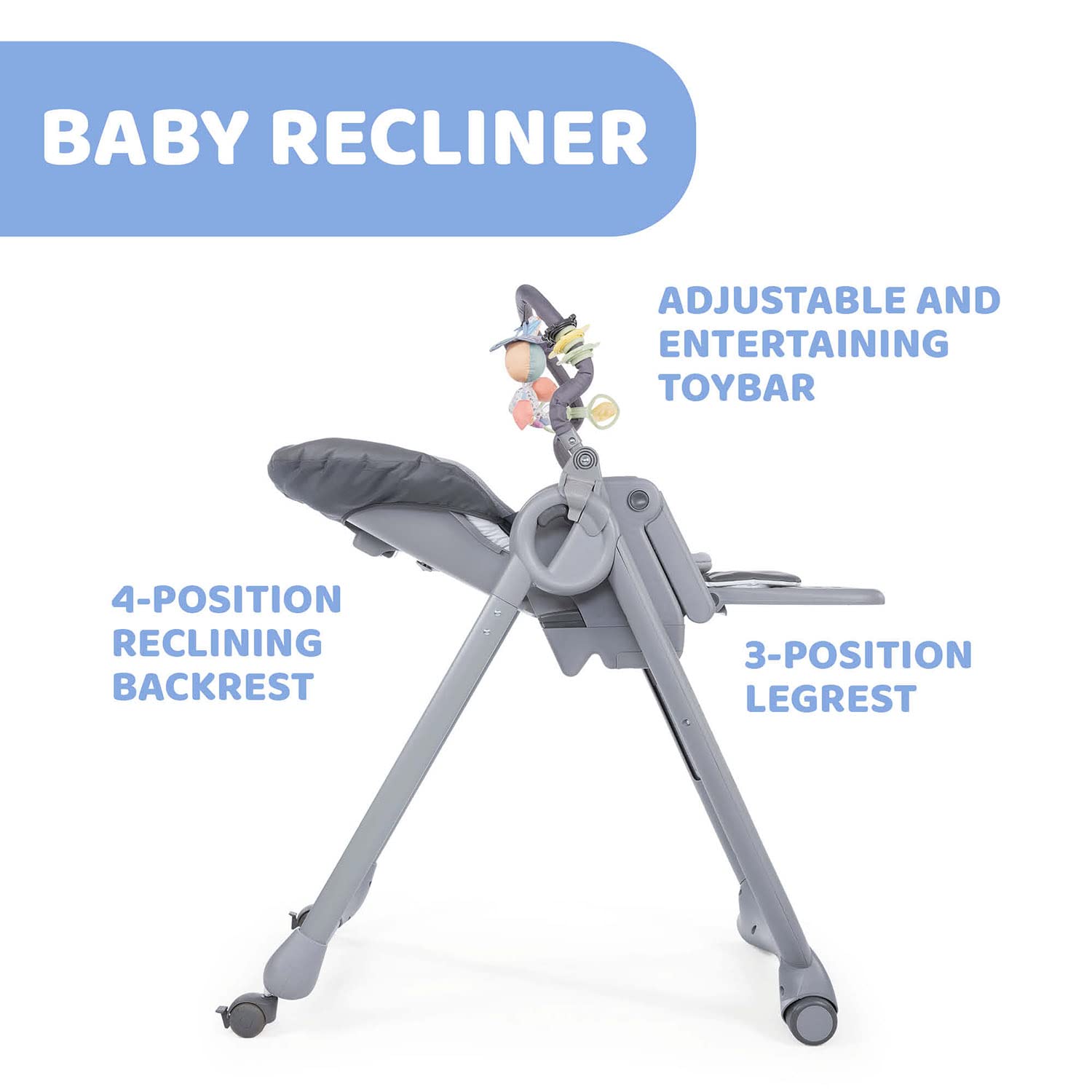 Chicco Polly Magic Relax Baby High Chair from Birth to 3 Years (15 kg