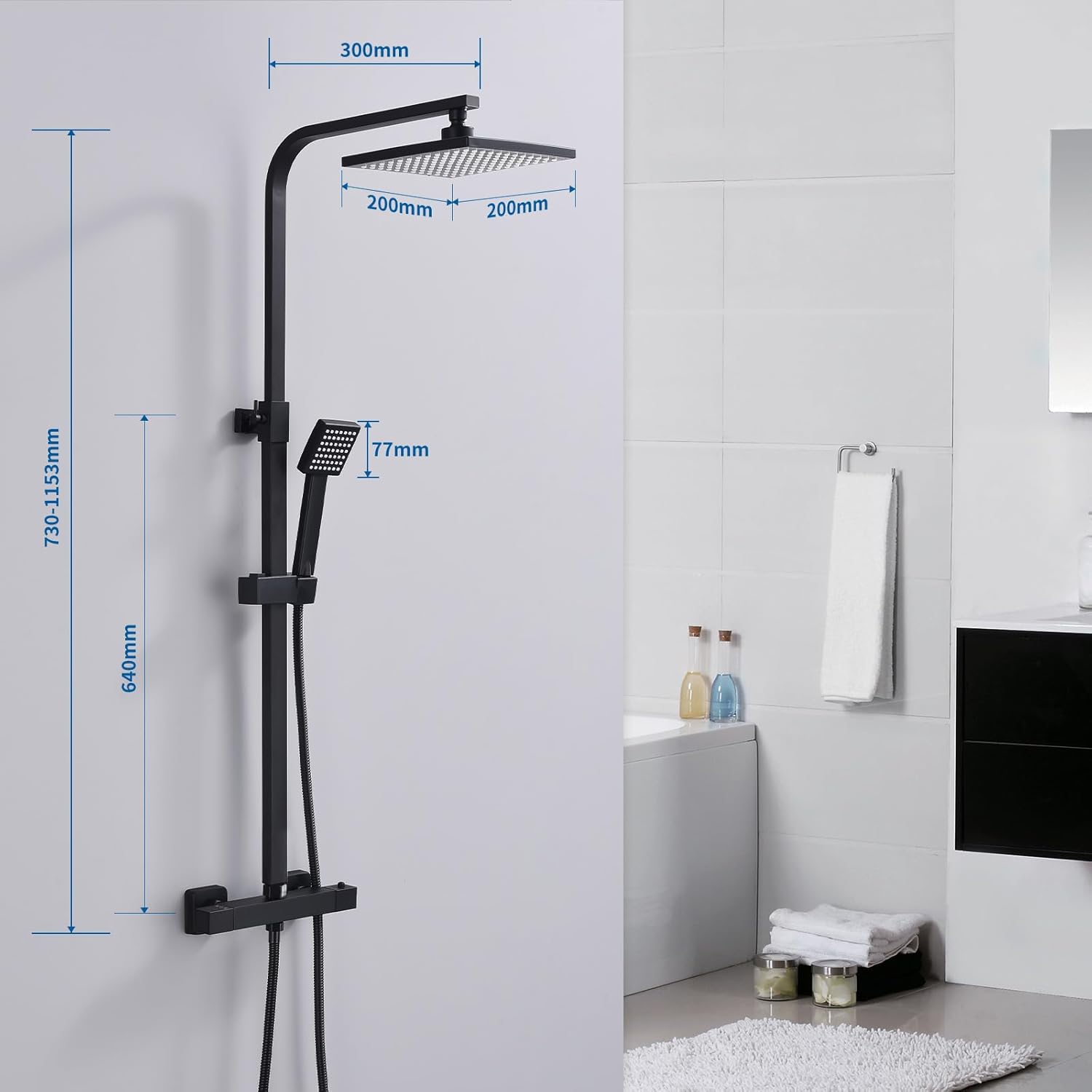 Detalii despre capul de duș tip ploaie și controlul termostatic