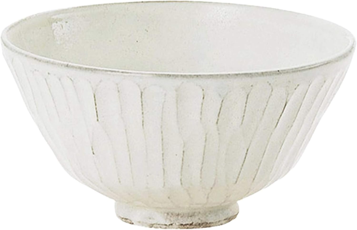 Japanese Pottery 38061280 Rice Bowl, White, 4.5 inches (11.5 cm), Seiwa Kiln, White Glaze Sogi, Small