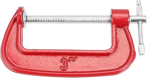 Miniatura 3 de HOIGON Juego de 8 abrazaderas C de 3 pulgadas, juego de abrazaderas C de hierro fundido con apertura de mandíbula de 3 pulgadas, profundidad de