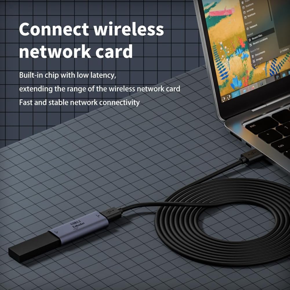 Accessoire Transmission Données Rallonge USB A 3.2 Mauedest - Amplificateur De Signal 5 Gbit/s, Charge Rapide 15W Rallonge Données 5gbit
