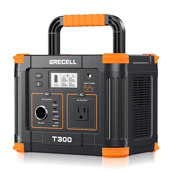 Portable Power Station 300W, GRECELL 230.88Wh Solar Generator GRECELL Brand