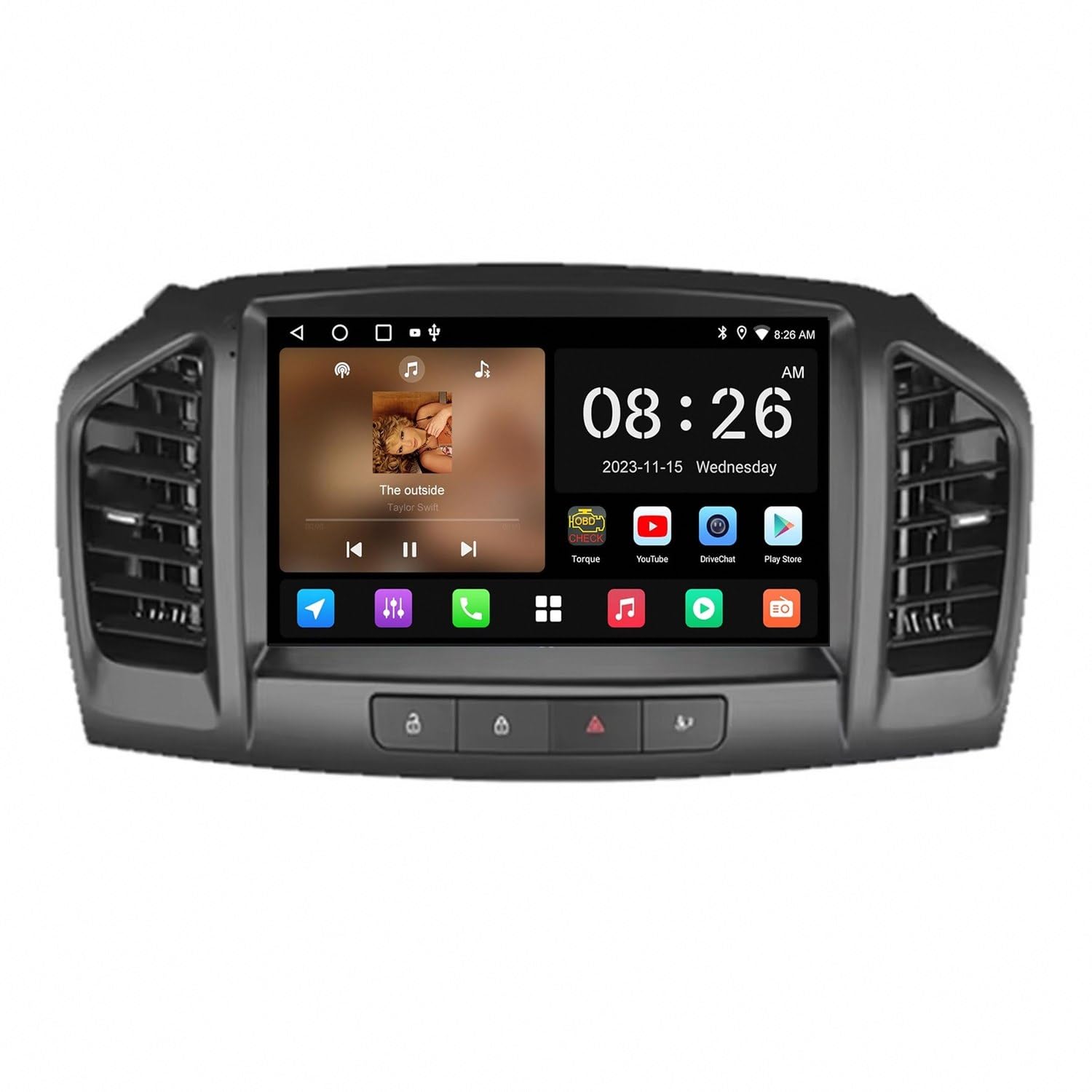 Ekran Carplay dla Jeep Compass 2 MP 2017-2019 Mirror Link, Asystent Głosowy, Nawigacja W Czasie Rzeczywistym, Ekran Dotykowy, Bluetooth, Sterowanie Głosowe, 8 Rdzeń 8G+256G
