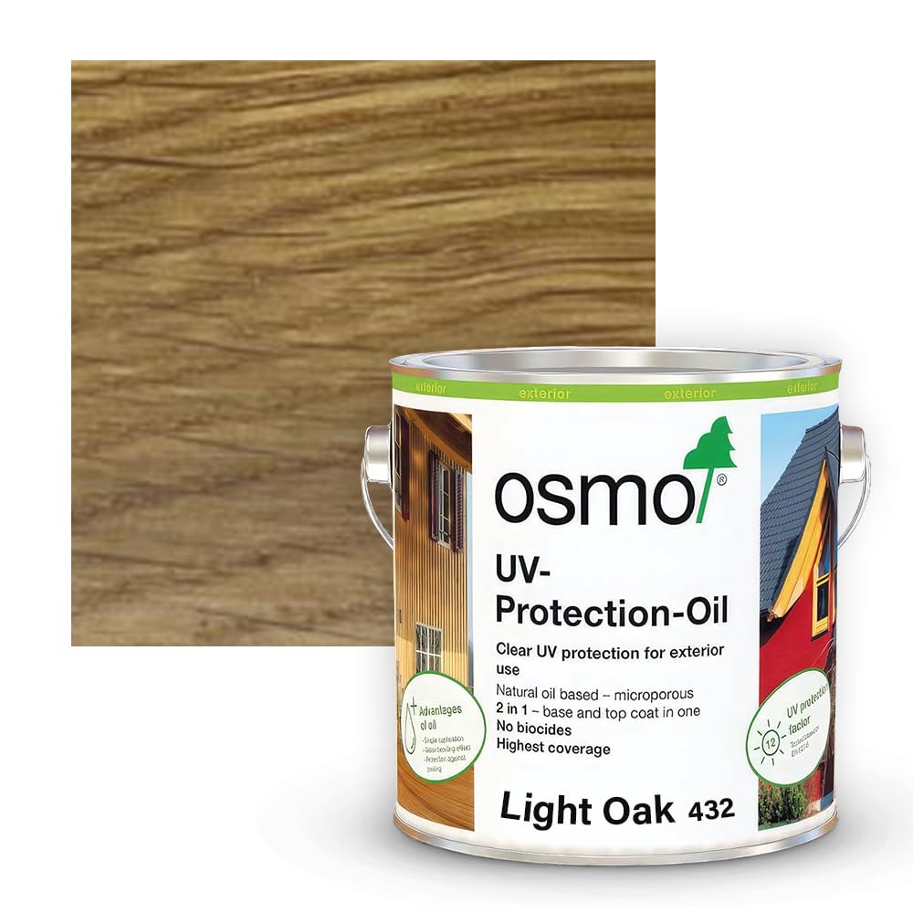 Osmo UV Protection Oil Tints, Biocide Free (2.5l, 432, Light Oak)