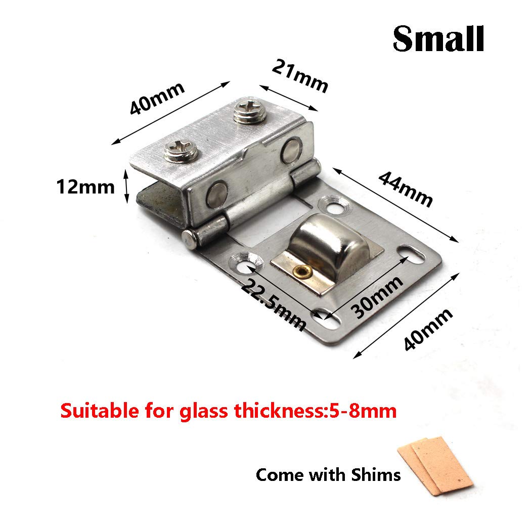 Charnière Pivot De Porte De Douche En Verre,argent,7.8*6cm | Leroy Merlin