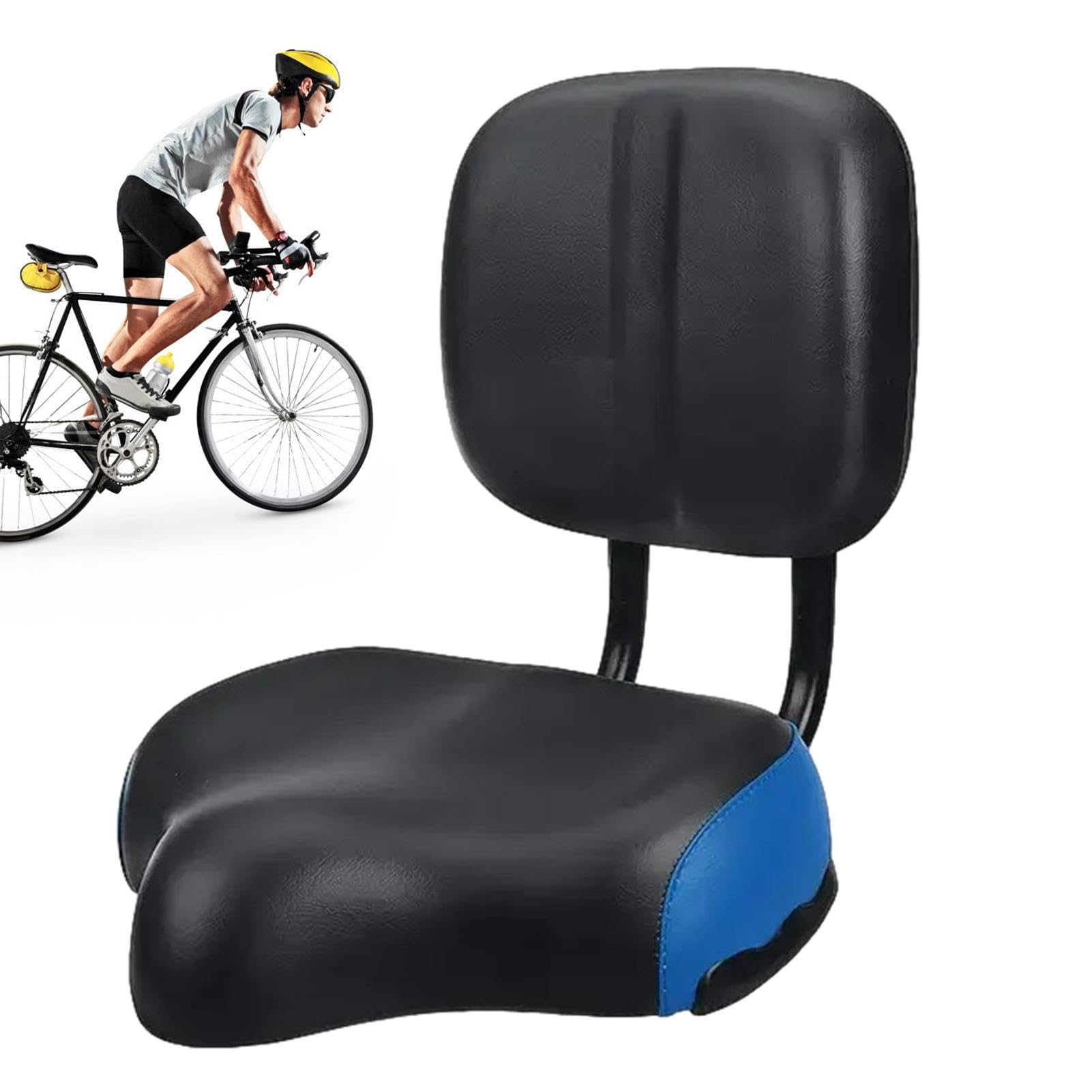 Fahrradsitz Mit Rückenlehne Extra Breit - Bequemer Sattel Für Dreirad E-Bike