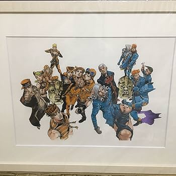 高級複製原画　ジョジョの奇妙な冒険25周年記念 荒木飛呂彦原画展　ジョジョ展 Amazon.co.jp: 荒木飛呂彦原画展 高級複製原画 5部 黄金の風