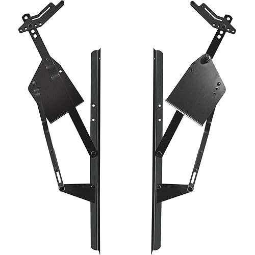 Universal Garage Door Hardware Kit for Single-Panel Garage Doors,Universal One-Piece Black Steel Garage Door Installation Kit,Replacement for Old Lifting Door