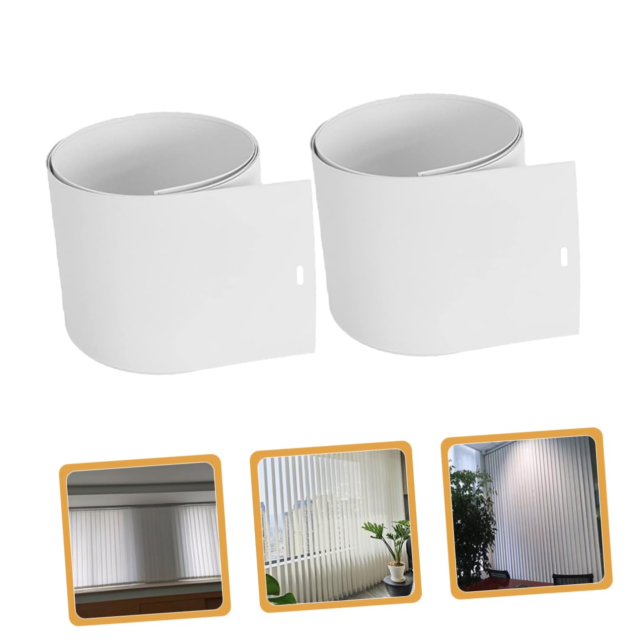 PRETYZOOM 6 Pièces Lattes De Remplacement Lattes De Réparation De Stores Verticaux Remplacement des Stores Lames De Stores Verticaux ement De Blanche PVC