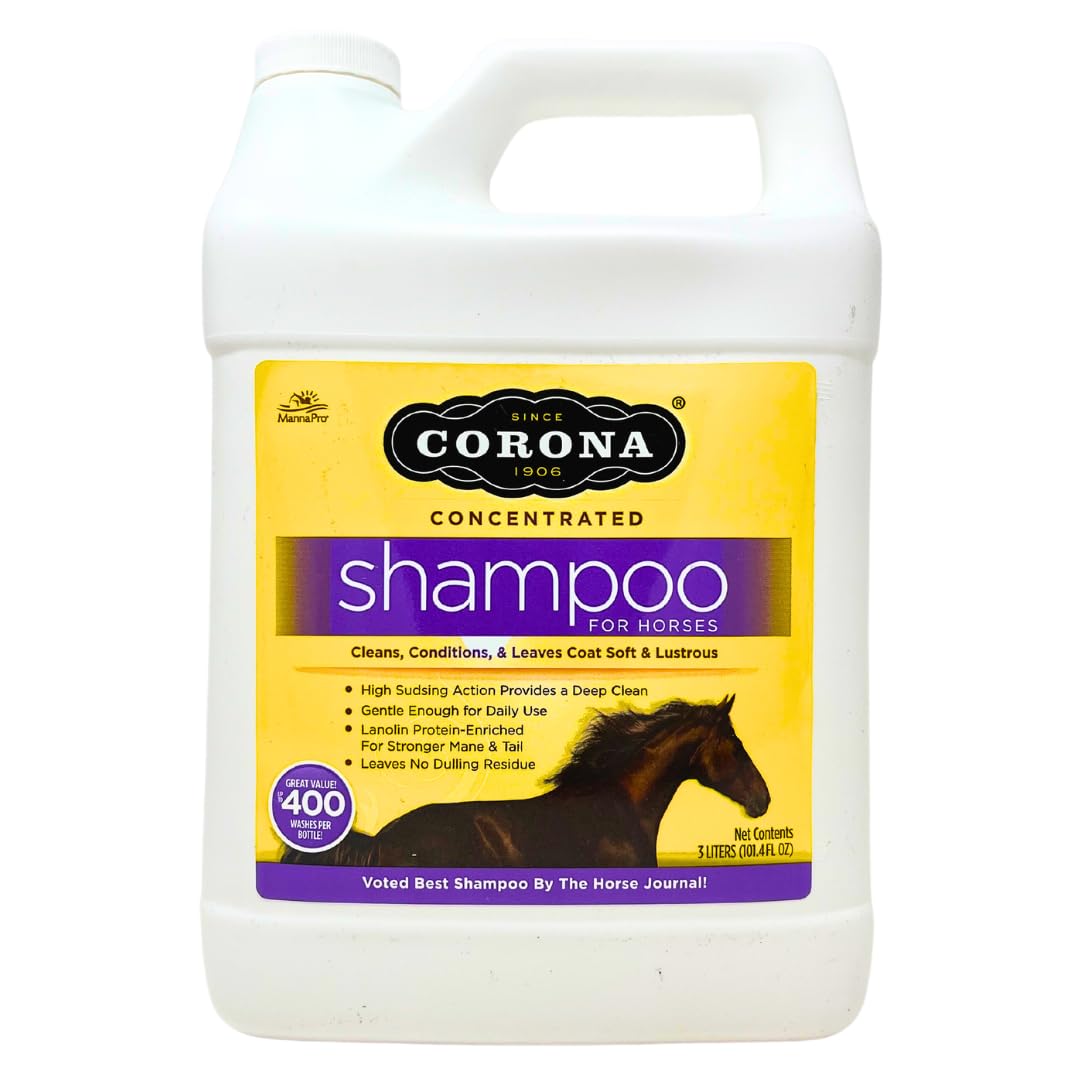 Corona Concentrated| Deep Cleaning Shampoo for Horses, 3 Litre