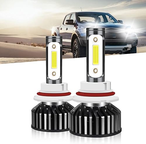 Compatible con bombillas LED Ford Ranger 1993-2011, haz alto y bajo 9007HB5, 6000K blanco frío 10000LM súper brillante, paquete de 2