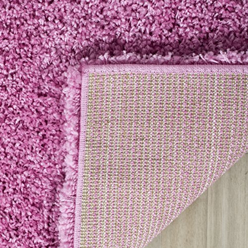 SAFAVIEH Area Rug 4x6 - California Shag Collection - Pink, Non-Shedding & Easy to Clean, Ultra Plush Thick Pile, Ideal for Living Room, Bedroom, Dining Space (SG151-3232) - Thumbnail 4