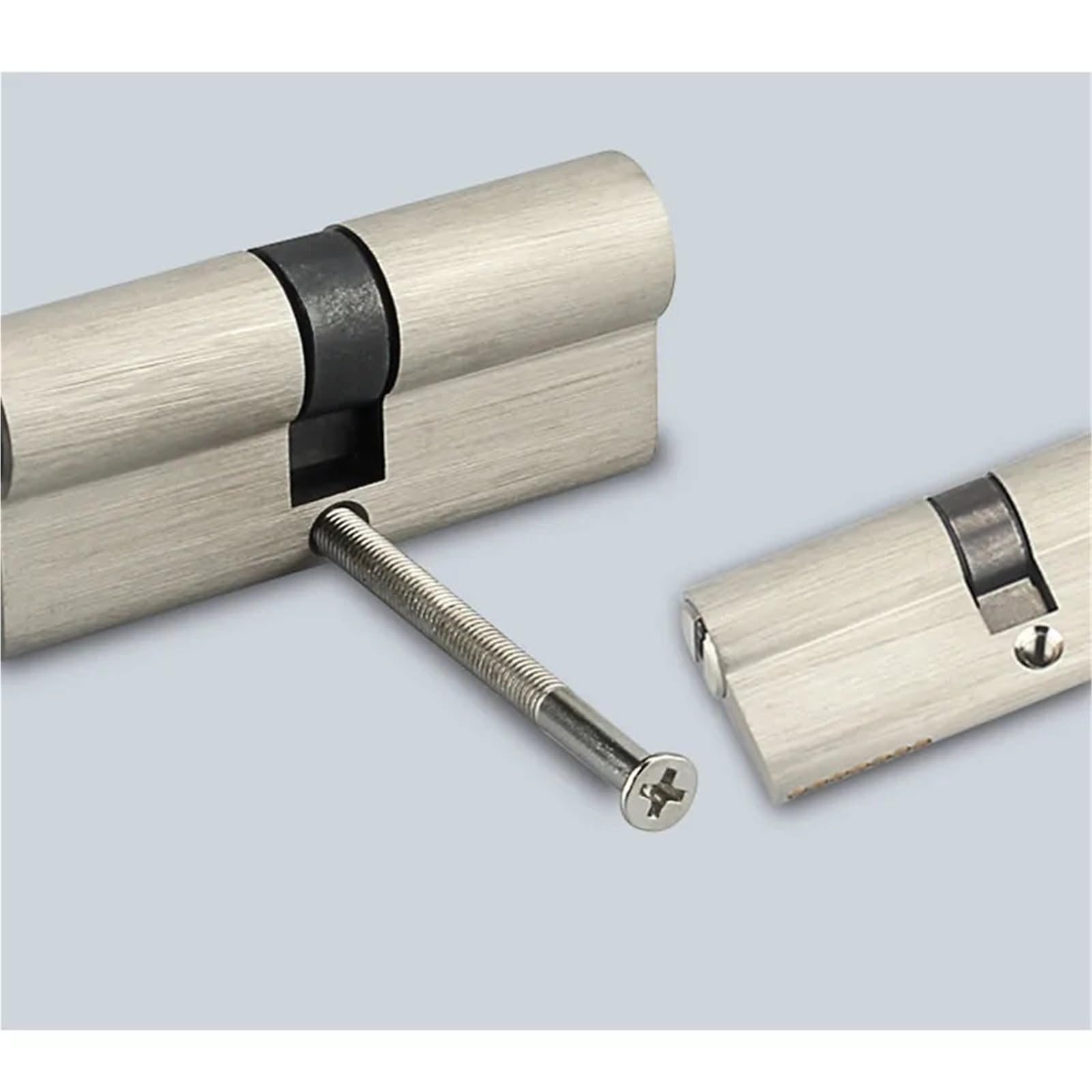 Closet gate Lock, Door Lock Cylinder Cores with 3keys Height 29MM Double Sides Zinc Alloy 1Pcs