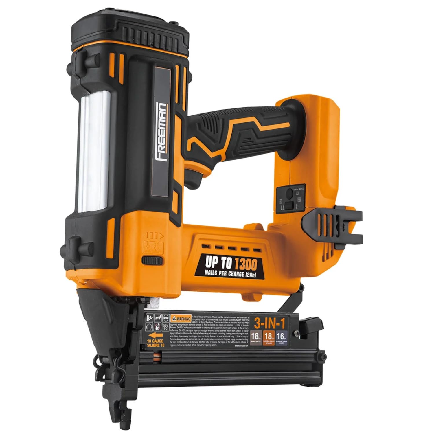 Freeman 20V Cordless Nailer Kit - 1300 Shots! -9