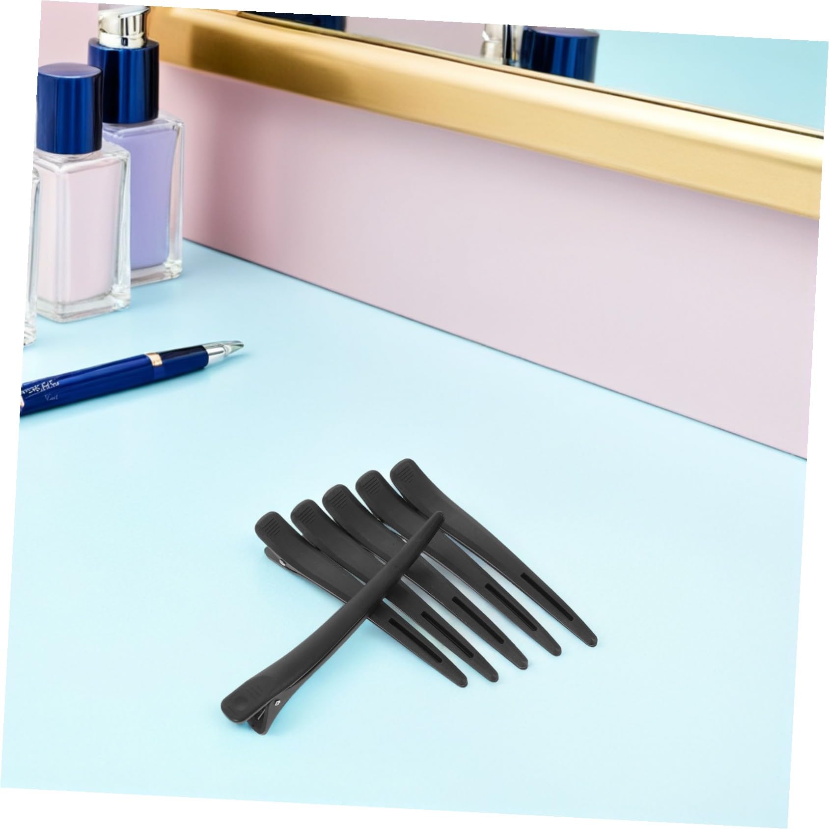 FRCOLOR 20 Pezzi Mollette Capelli Donna Antiscivolo Senza Pieghe per Parrucchieri Fermagli Sezionatori per Styling e Colorazione Clip per Capelli Sottile o Spesso Strumenti Salon
