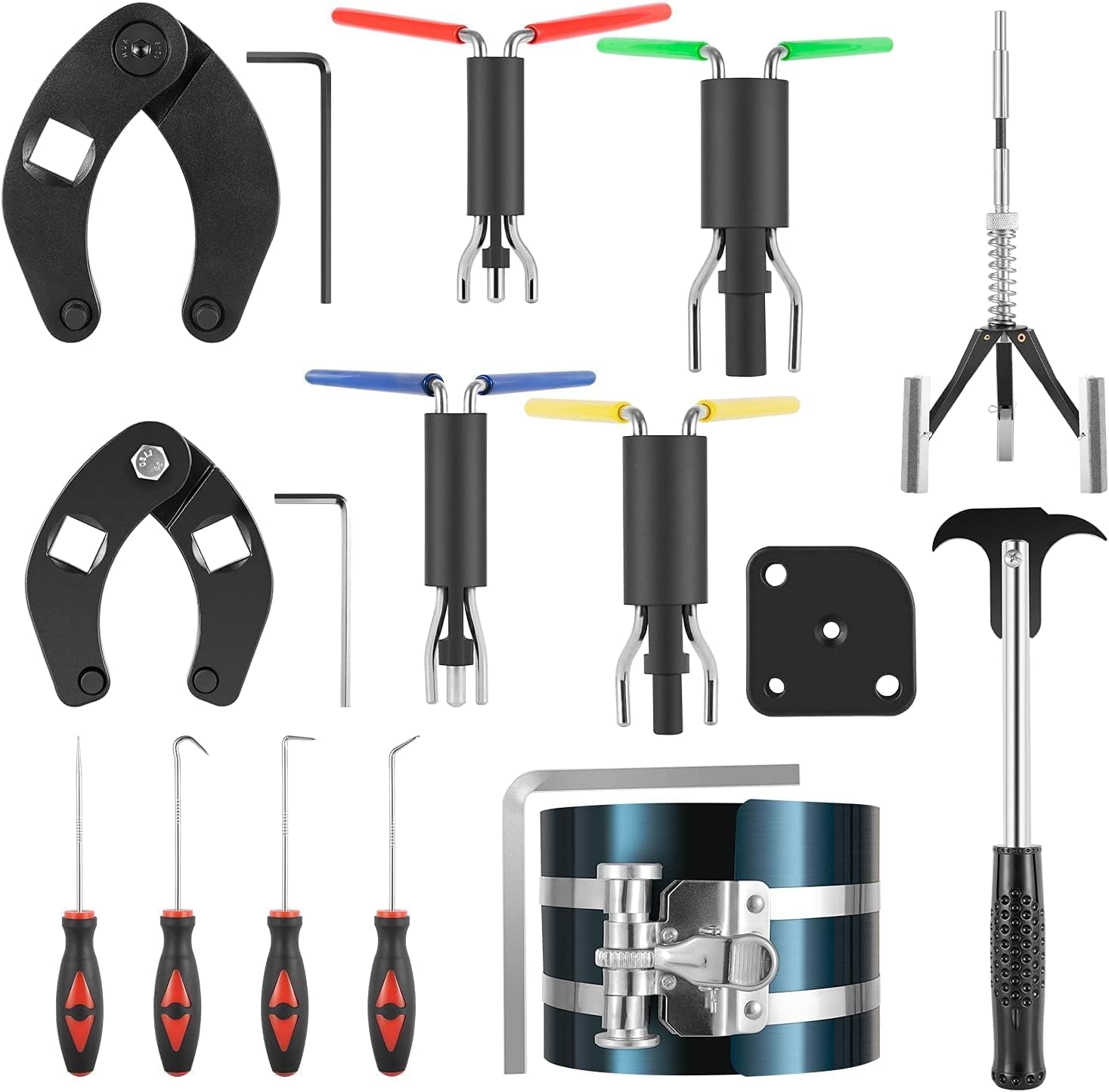 YMT Hydraulic Cylinder Repair Tool Kit （17PCS）for Skid Steers, Loaders